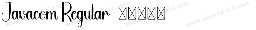 Javacom Regular字体转换